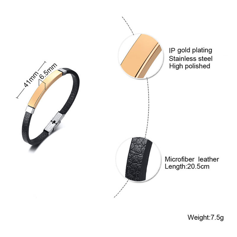 European And American DIY Custom-made Bracelets With Drawings And Stainless Steel Heart-shaped Bracelets